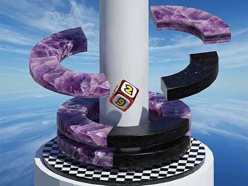 Dice Helix Drop online game screenshot
