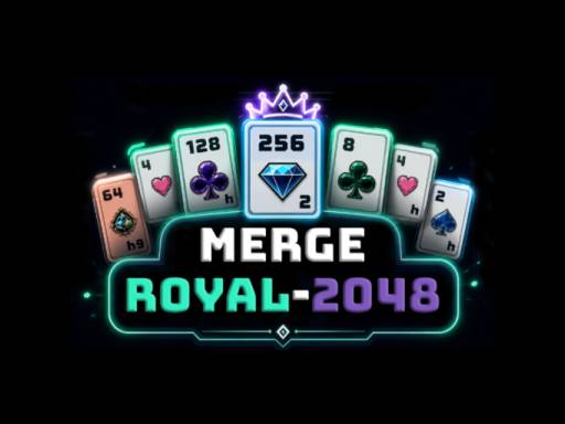 Merge Royal 2048 online game screenshot